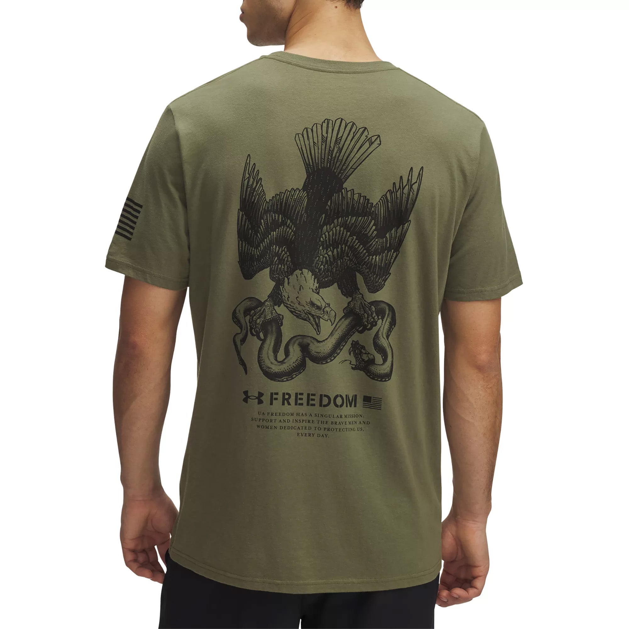 Under Armour Freedom Military T-Shirt (OD Green) – Navy Gear