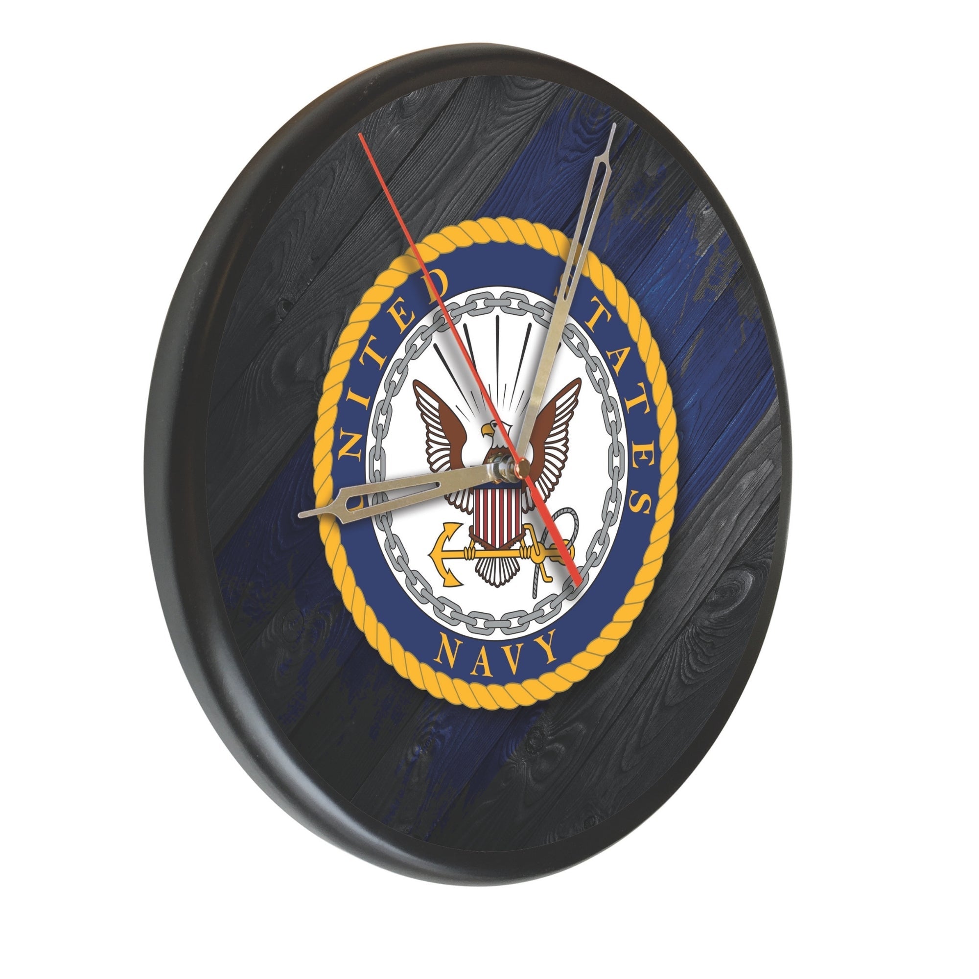 United States Navy Solid Wood Clock* – Navy Gear