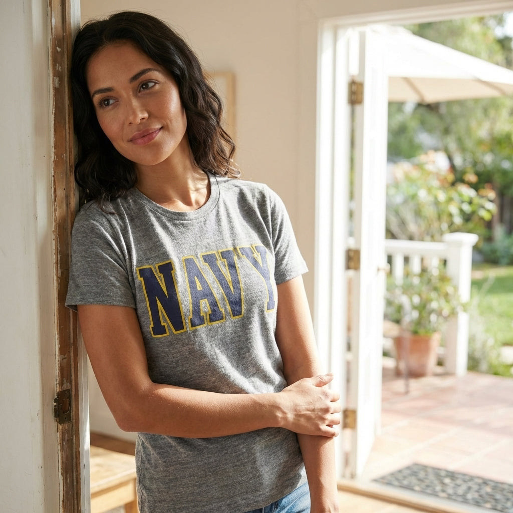 Naviverse ナビバース Luckycap Navy ネイビー Navy Ladies Intramural Classic T-Shirt (Grey) – Navy Gear