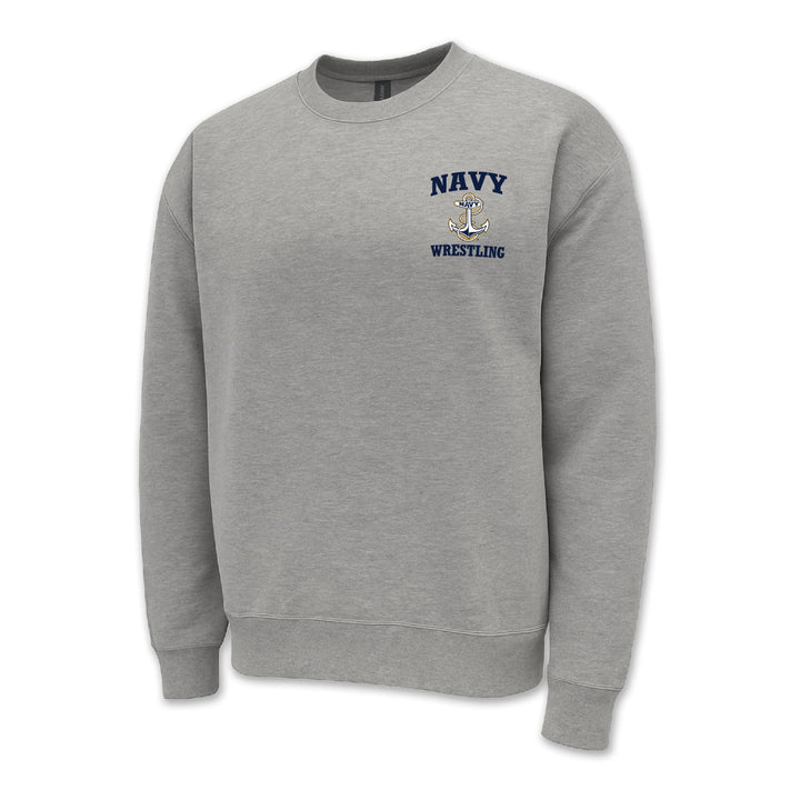 Navy Anchor Wrestling Crewneck