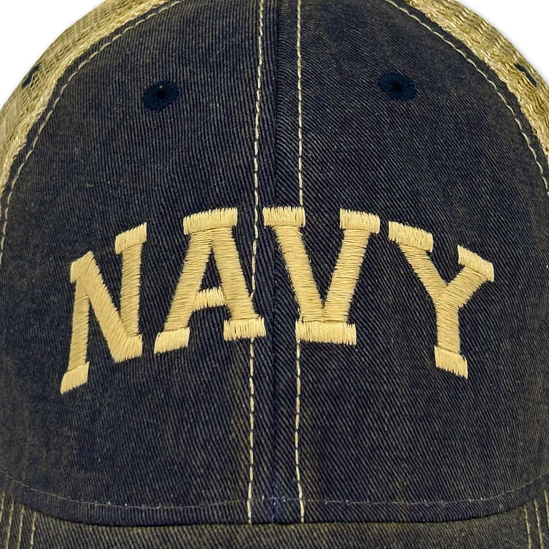Navy Arch Trucker Hat