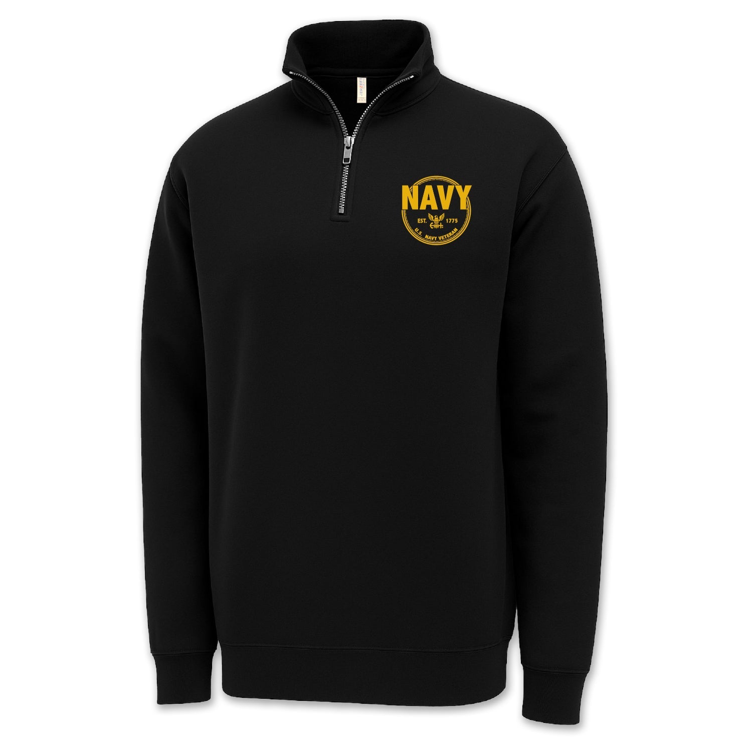 Navy Veteran 1/4 Zip Grey / XL