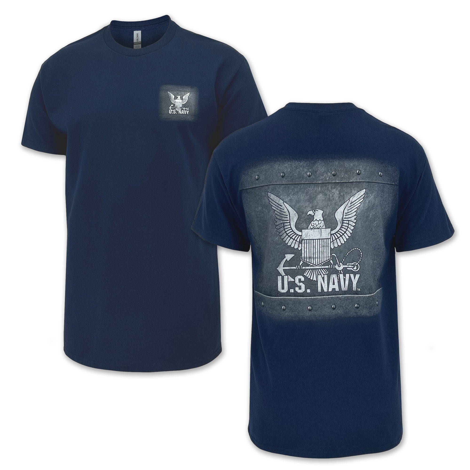 Navy Rivets T-Shirt (Navy) – Navy Gear