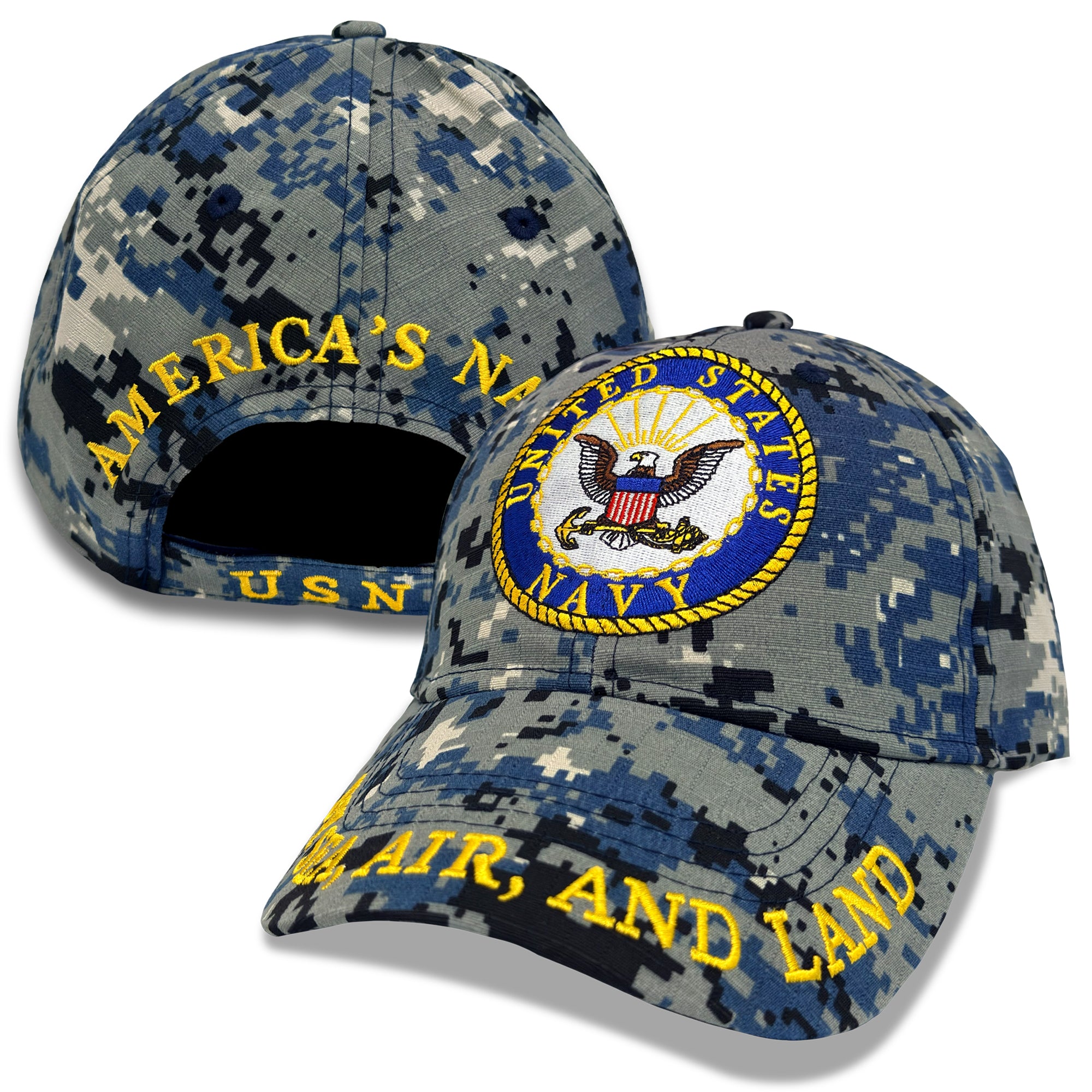 USN Logo Camo Hat – Navy Gear