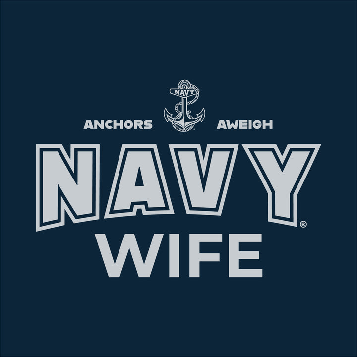 Navy Wife Ladies T-Shirt (Navy)