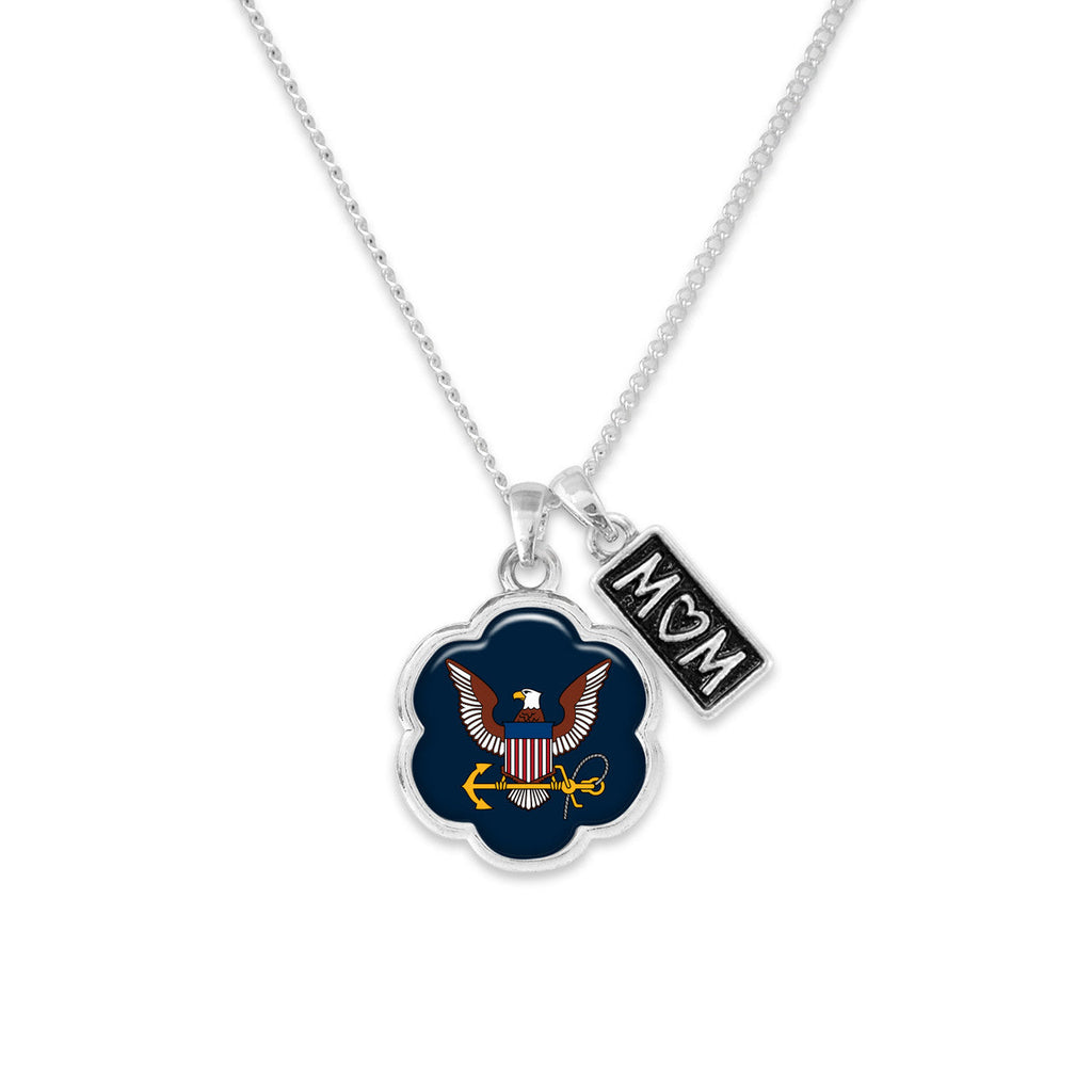 U.S. Navy Eagle Hazel Mom Necklace