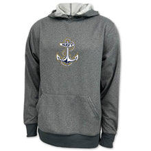 Load image into Gallery viewer, Navy Anchor Center Chest Performance Hood