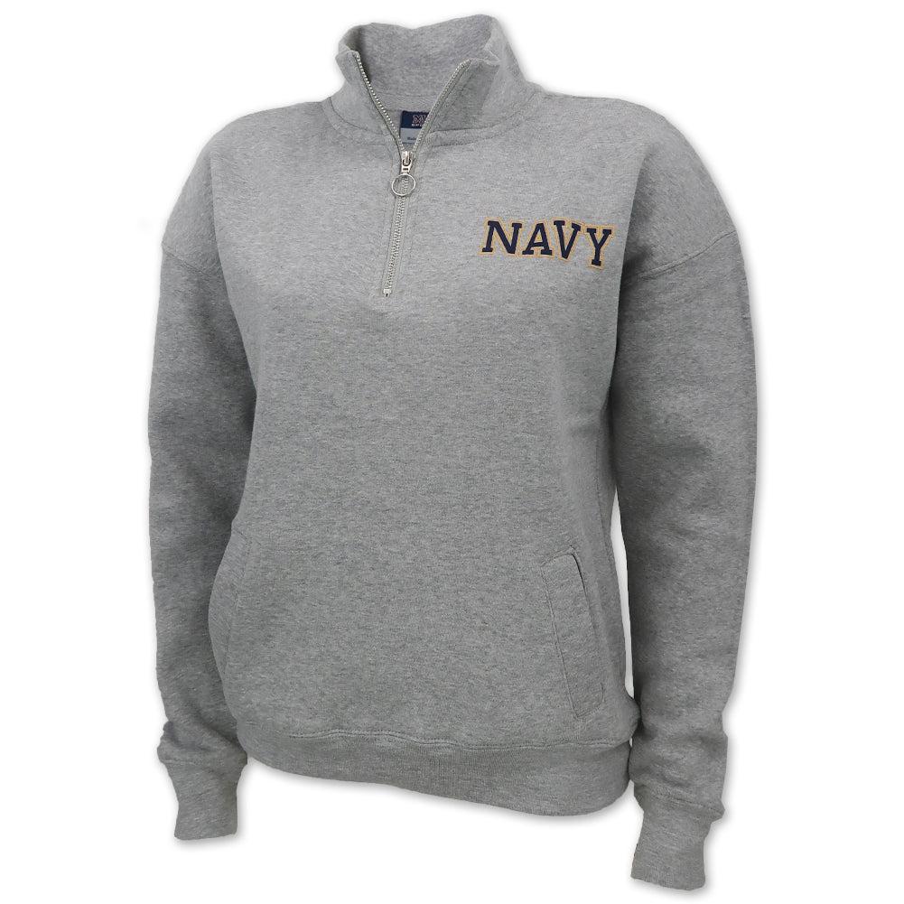 Navy Ladies Dakota 1/4 Zip (Grey) – Navy Gear