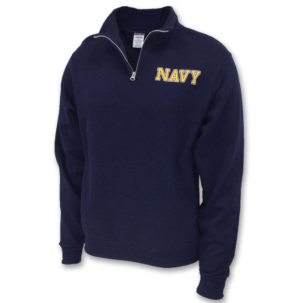 Navy 1/4 Zip Sweatshirt (Navy)