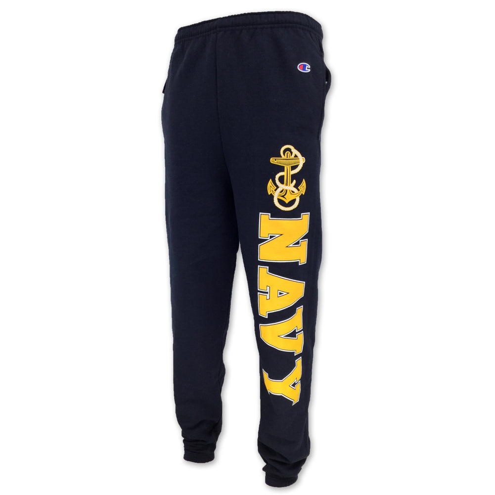 Navy Champion Fleece Banded Sweatpants (Navy) – Navy Gear