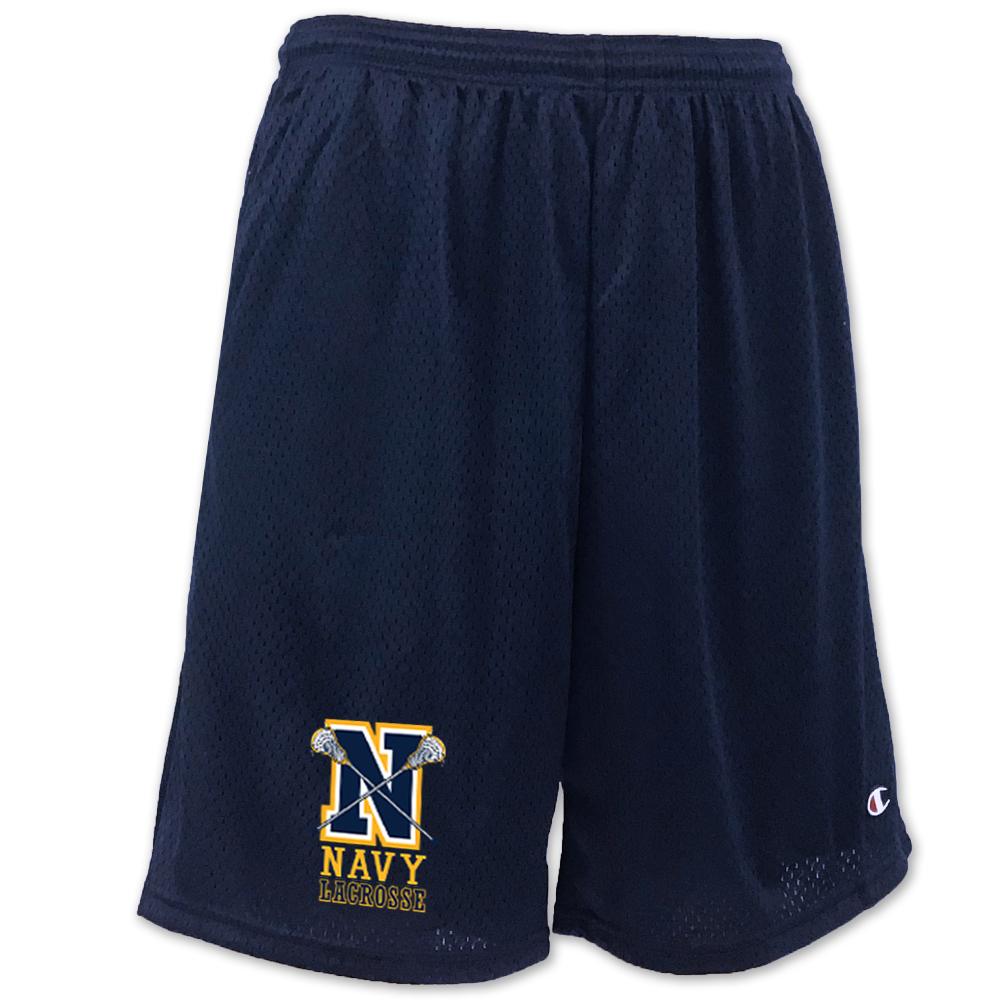 Navy Champion Lacrosse Logo Mesh Short – Navy Gear