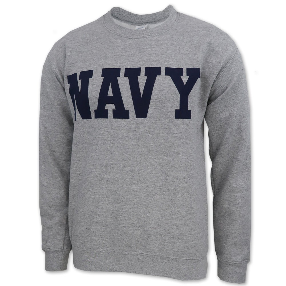 Navy Core Crewneck (Grey)