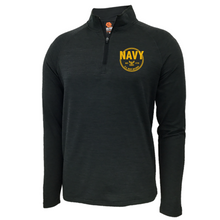 Load image into Gallery viewer, Navy Retired Performance 1/4 Zip (Charcoal)