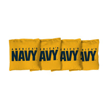 Load image into Gallery viewer, Navy Corn Filled Cornhole Bags (Yellow)