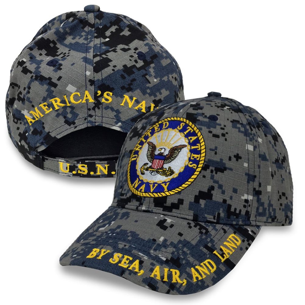 U.S. Navy Digital Camo Cap – Official Licensed Military Camo Hat