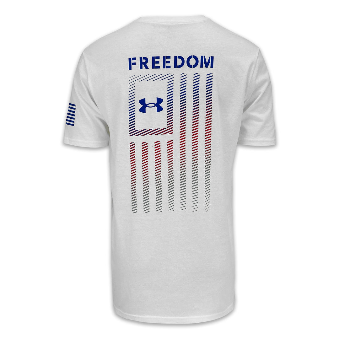 Under Armour Freedom Flag Gradient T-Shirt (White)