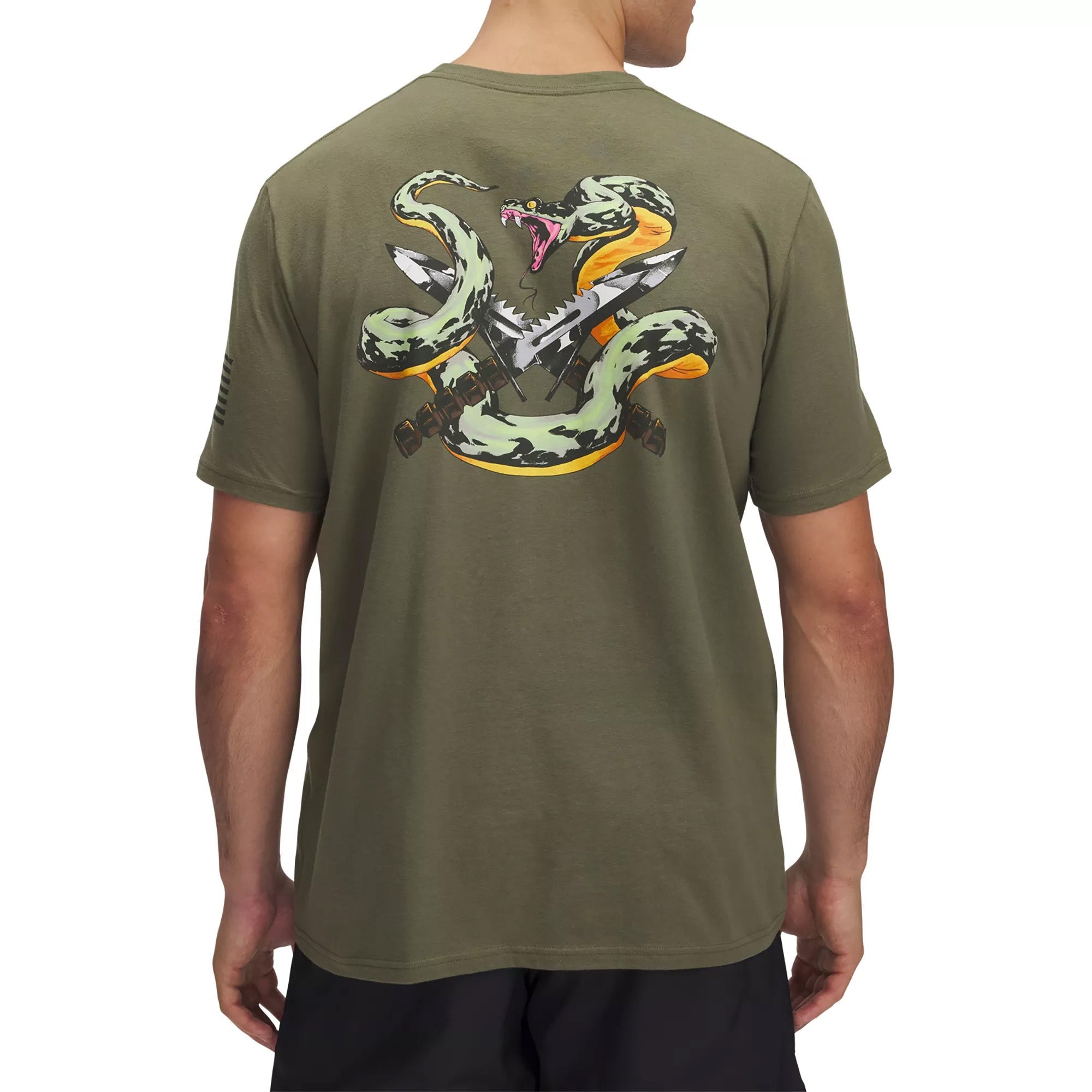 ★UNDER ARMOUR★UAフリーダムスネーク メンズTシャツ Under Armour Freedom Snake Knife T-Shirt (OD Green)