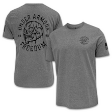Load image into Gallery viewer, Under Armour Freedom Skull T-Shirt (Grey)