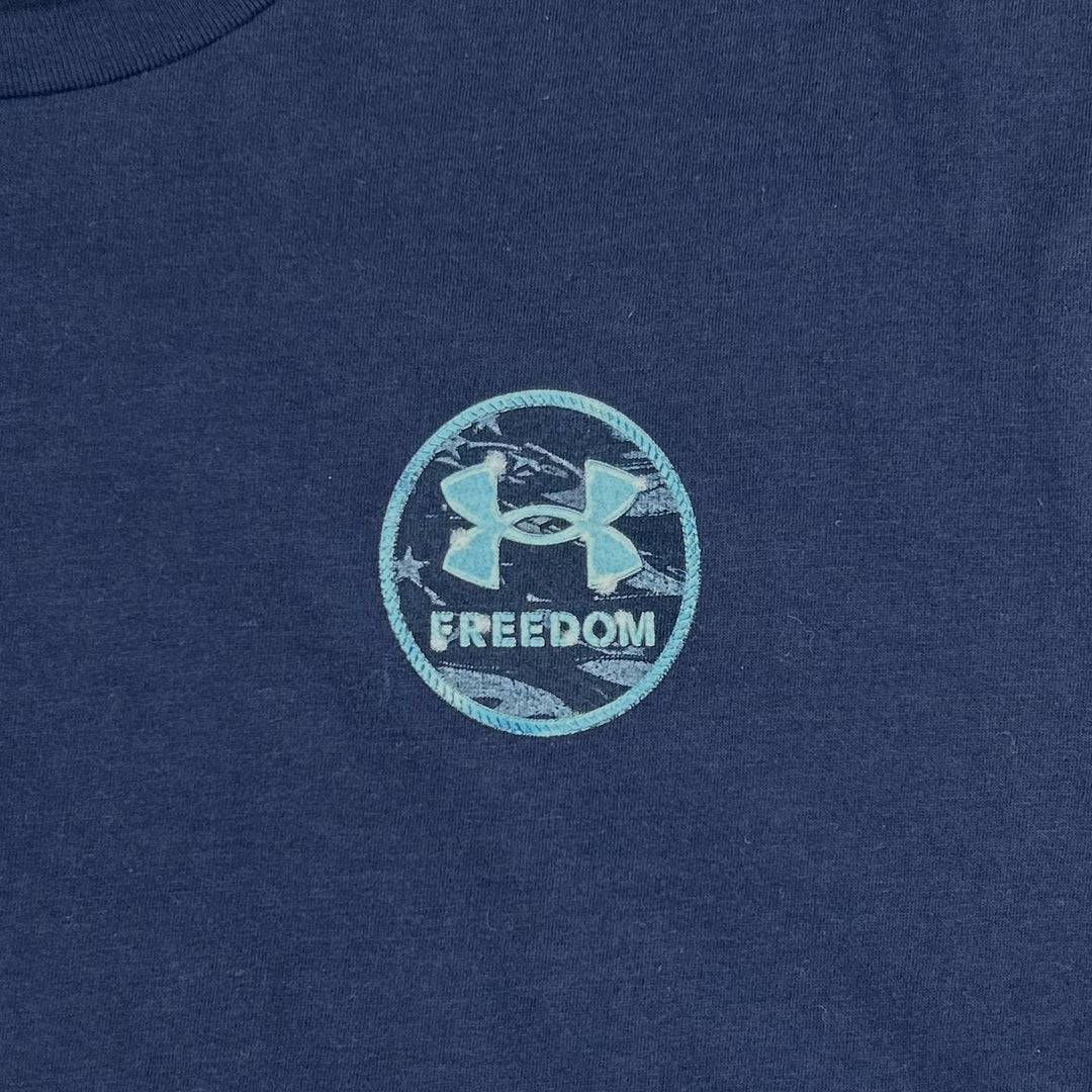 Navy Under Armour Freedom By Sea Skull T-Shirt (Navy)