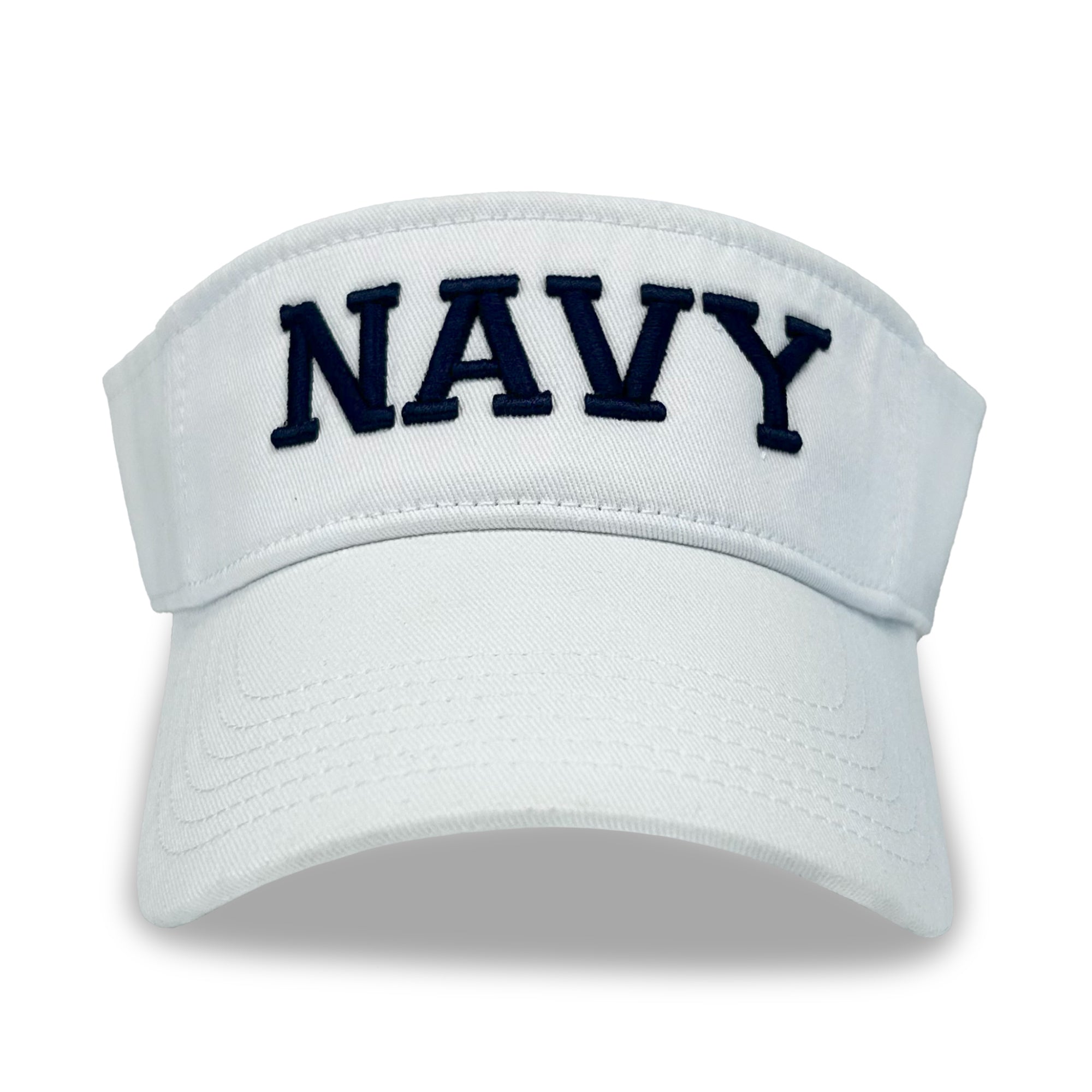 Navy Twill Visor (White) – Navy Gear