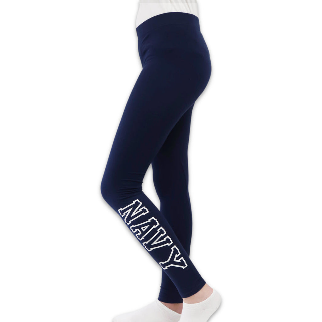 Navy Ladies Love 'Em Longer Leggings (Navy)