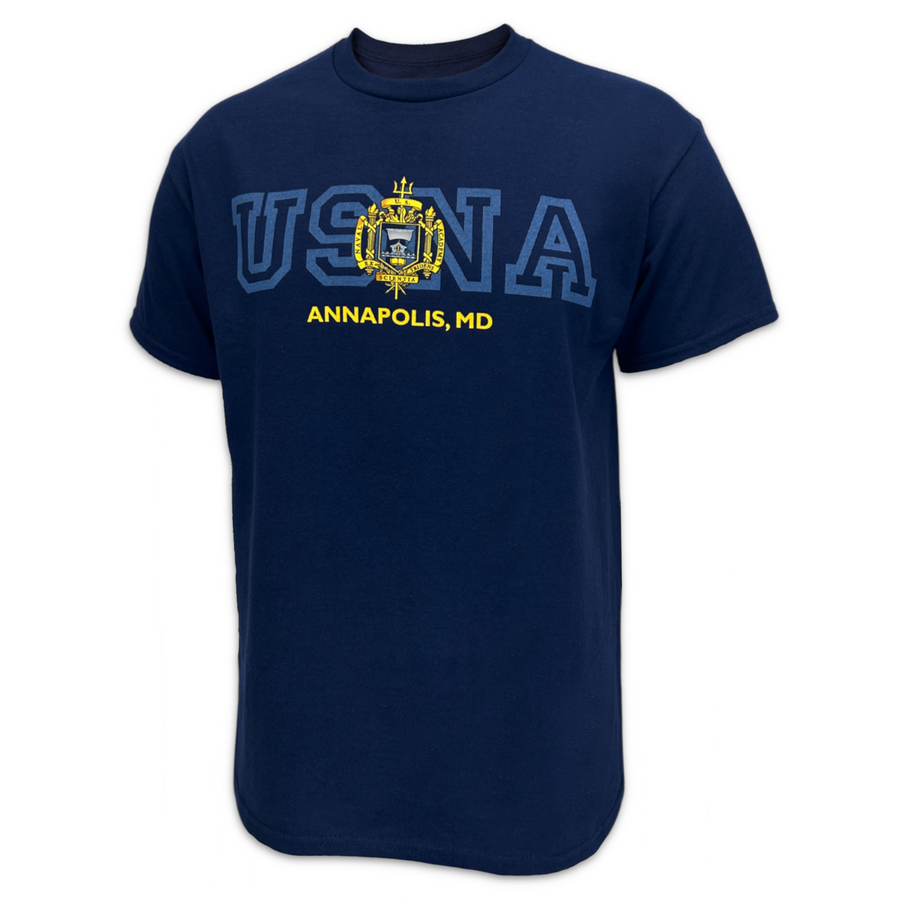 USNA Crest T-Shirt (Navy)