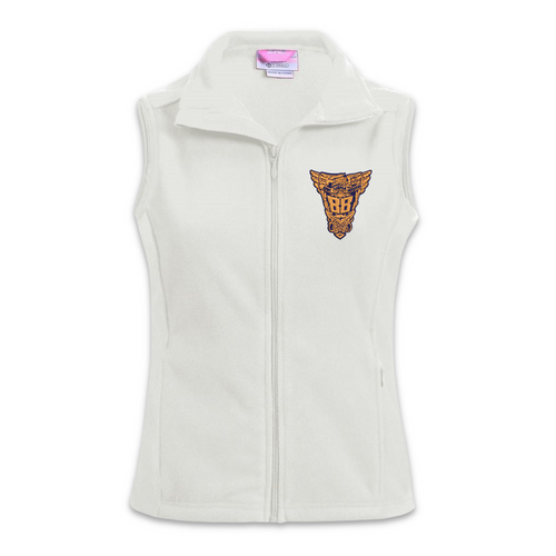 USNA Class of 88 Ladies Microfleece Vest (Cream)