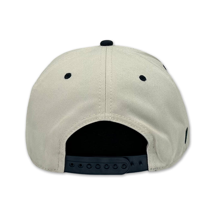 Navy Heritage Twill Adjustable Hat (Stone/Navy)