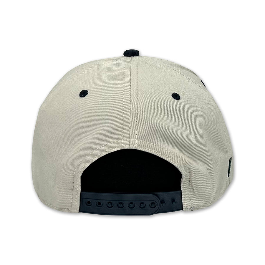 Navy Heritage Twill Adjustable Hat (Stone/Navy)