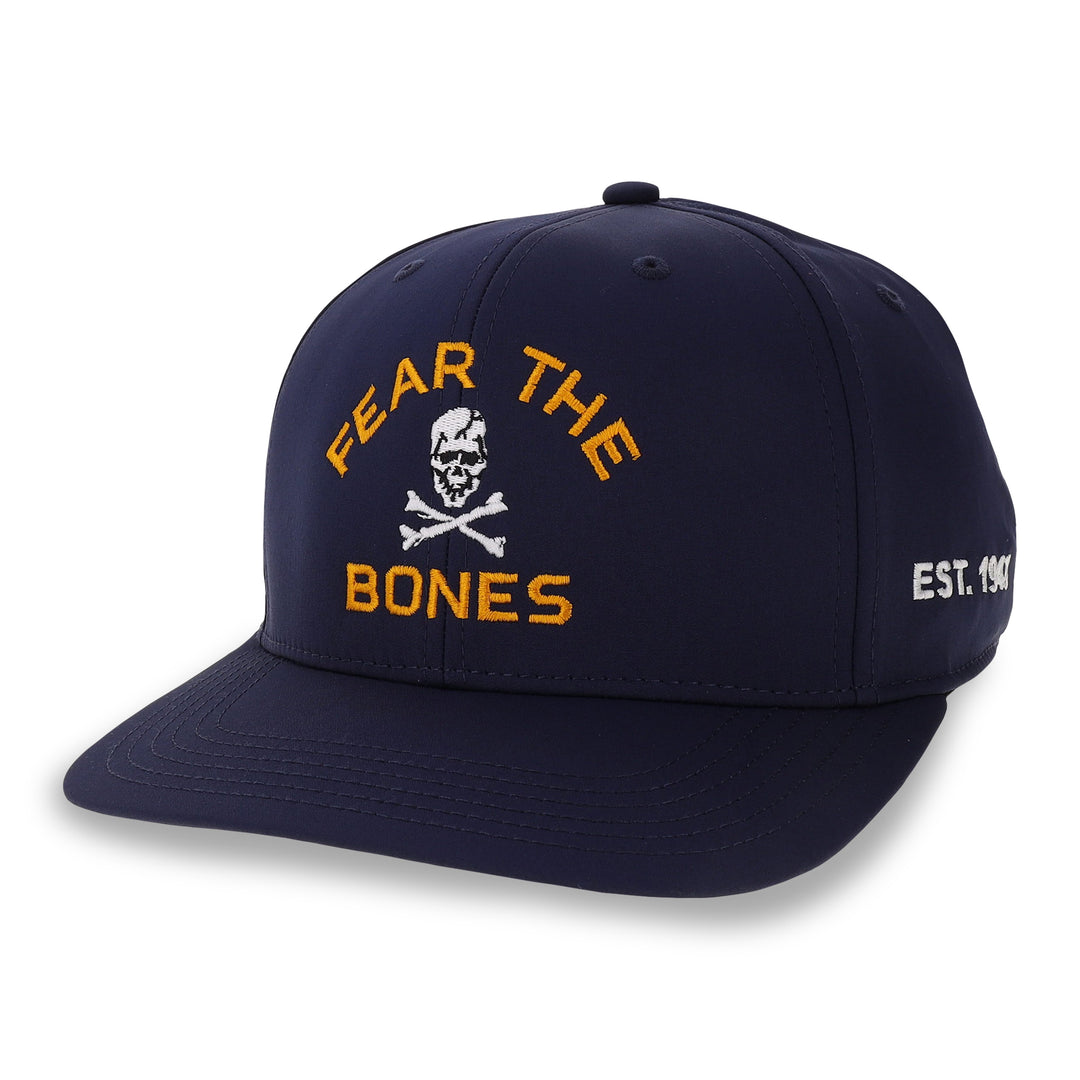 Navy Fear The Bones Skull Hat (Navy)