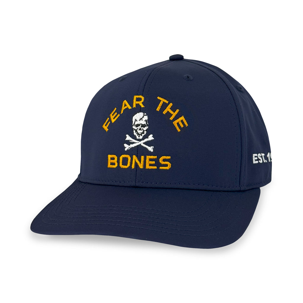 Navy Fear The Bones Skull Hat (Navy)