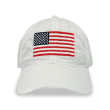 Load image into Gallery viewer, American Flag Hat (White)