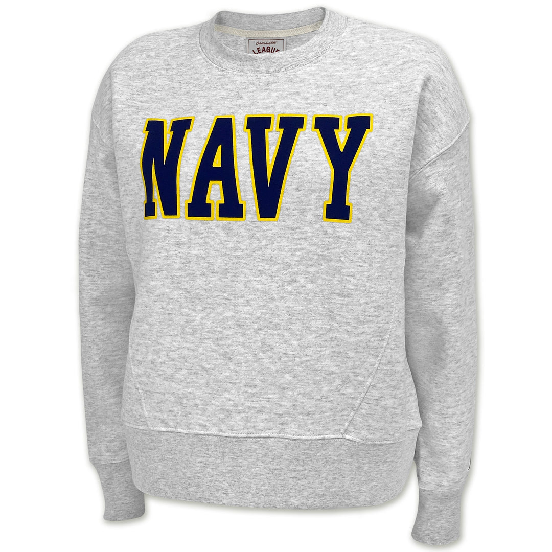 Navy Ladies Boxy Crew (Ash)