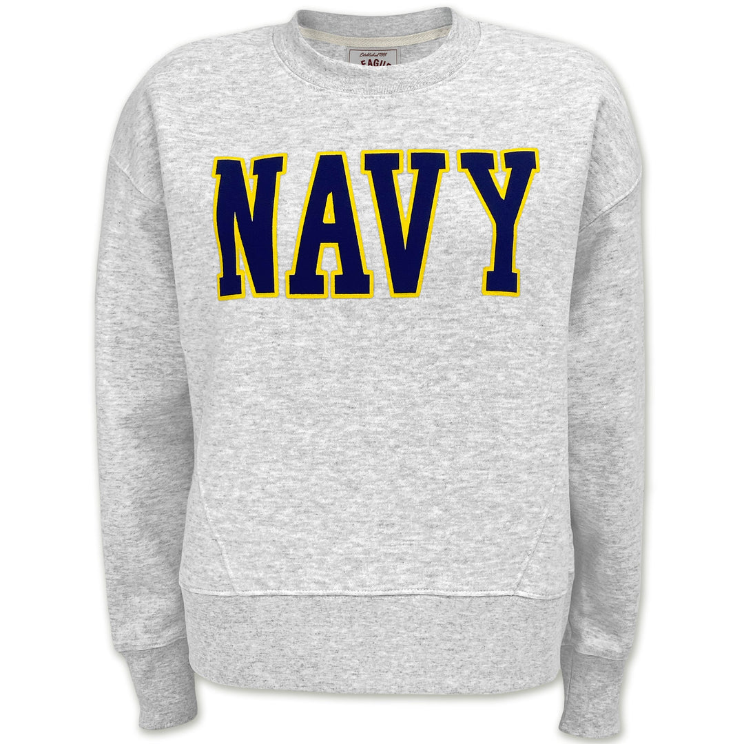 Navy Ladies Boxy Crew (Ash)