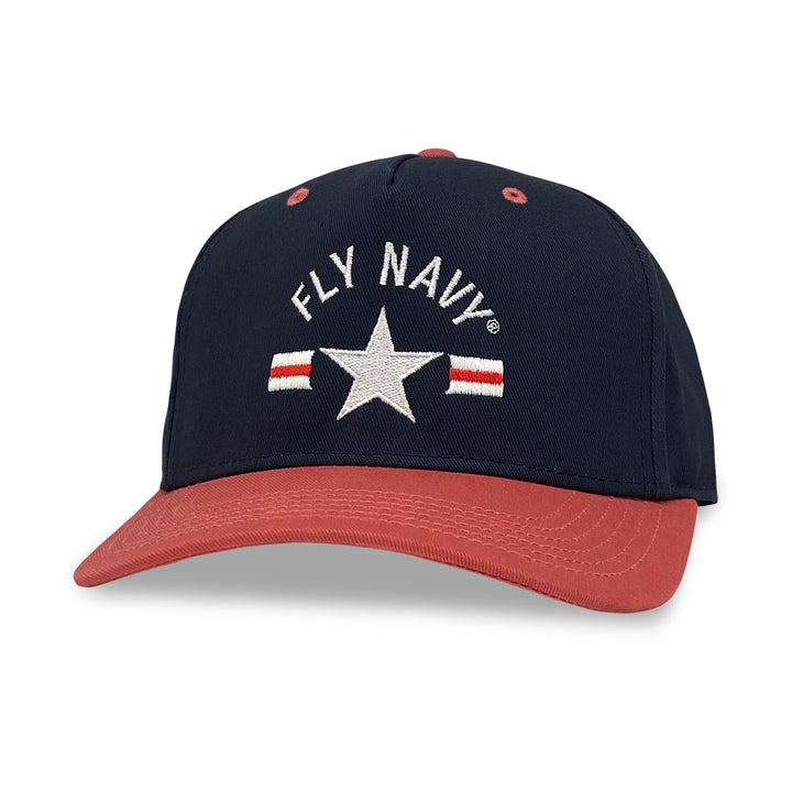 Fly Navy Heritage Twill Adjustable Hat (Navy/Red)