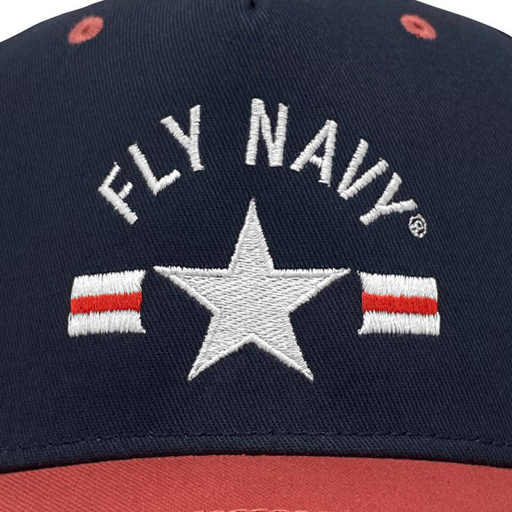 Fly Navy Heritage Twill Adjustable Hat (Navy/Red)