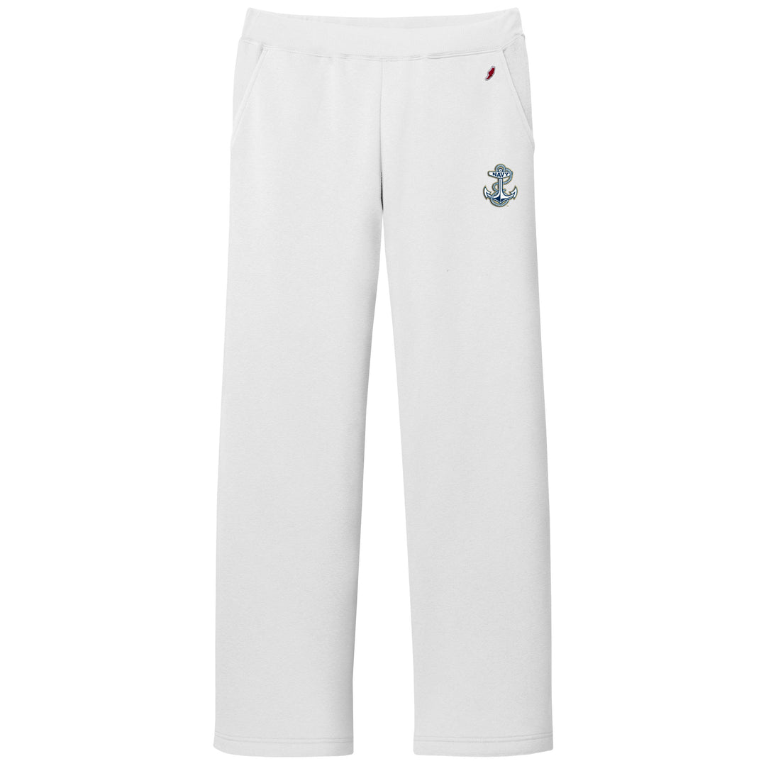 Navy Womens Reversed Fleece Pant (Sno White)*
