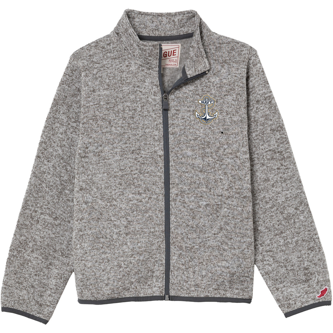 Navy Youth Saranac Full Zip (Grey)*