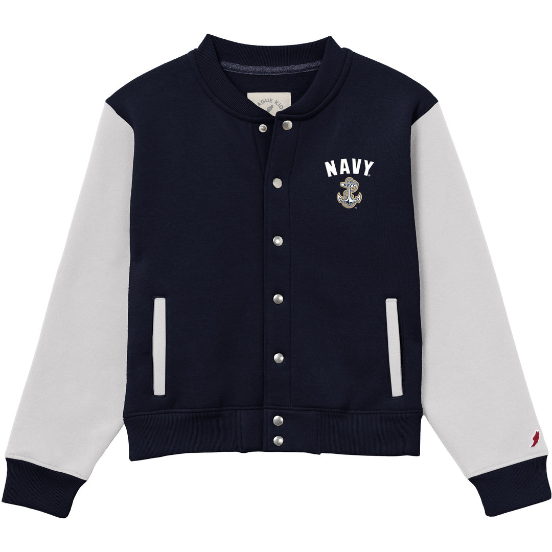 Navy Youth Varsity Jacket (Navy/White)*