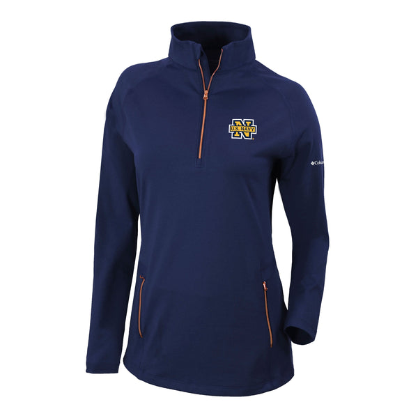 Navy Women's Columbia Outward Nine 1/4 Zip Pullover* – Navy Gear