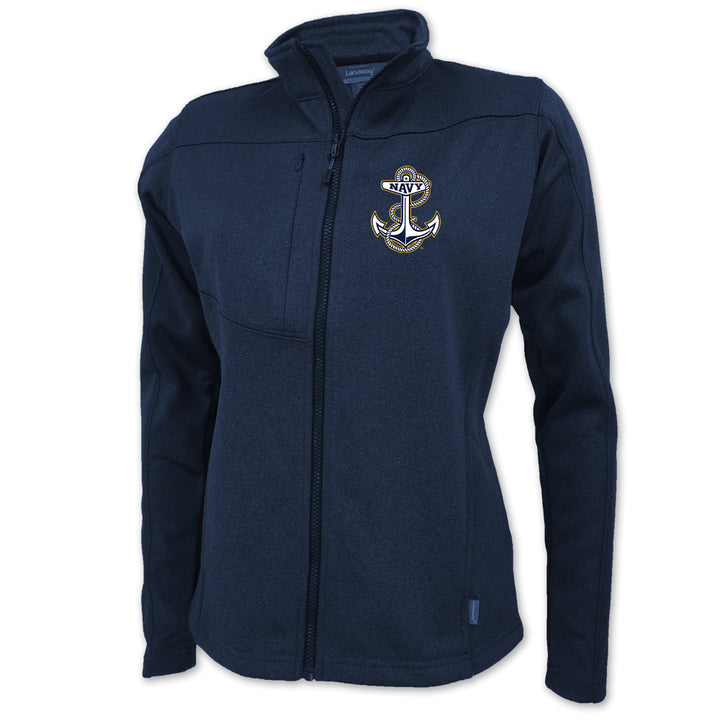 Navy Anchor Ladies Flash Performance Knit Jacket (Navy)
