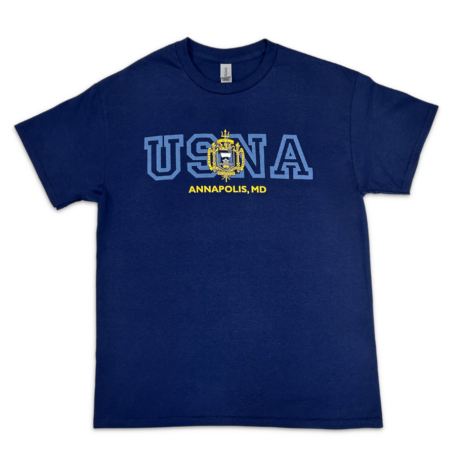 USNA Crest T-Shirt (Navy)