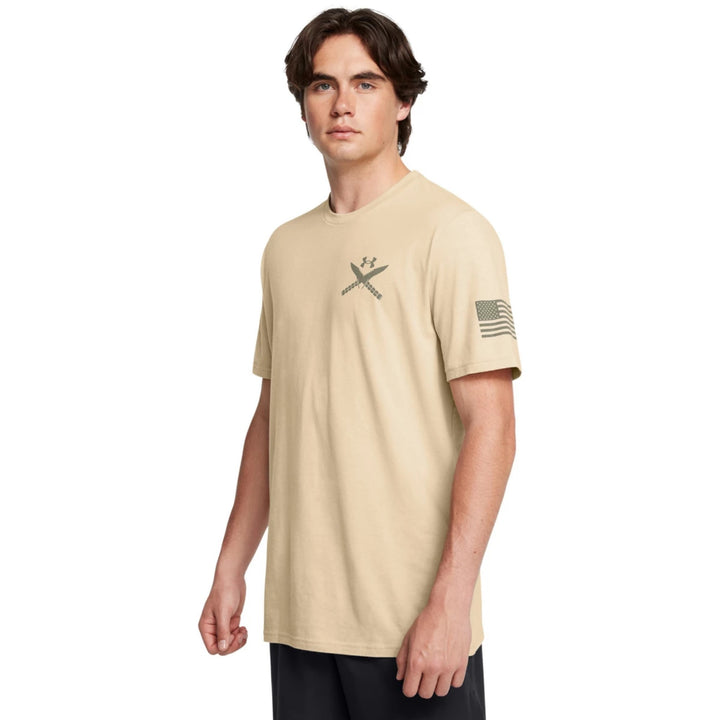 Under Armour Freedom Tac Logo T-Shirt (Sand)