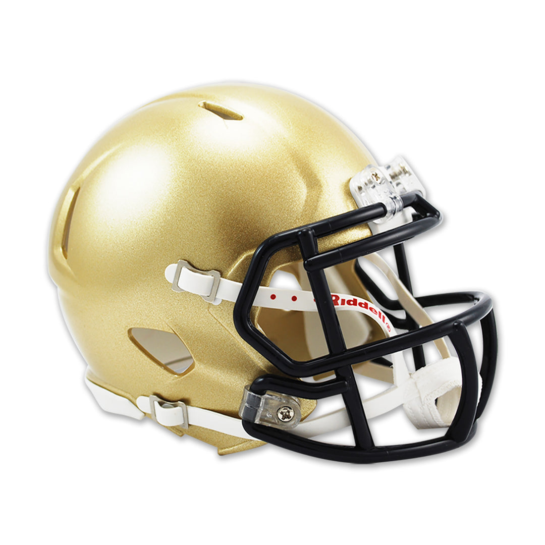 Navy Midshipmen Mini Speed Football Helmet (Gold) – Navy Gear Navy Midshipmen Mini Speed Football Helmet (Gold) – Navy Gear