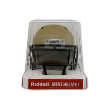 Load image into Gallery viewer, Navy Midshipmen Mini Speed Football Helmet (Gold)