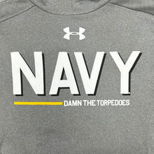 Load image into Gallery viewer, Navy Under Armour Damn the Torpedoes Ship Hood (Grey)