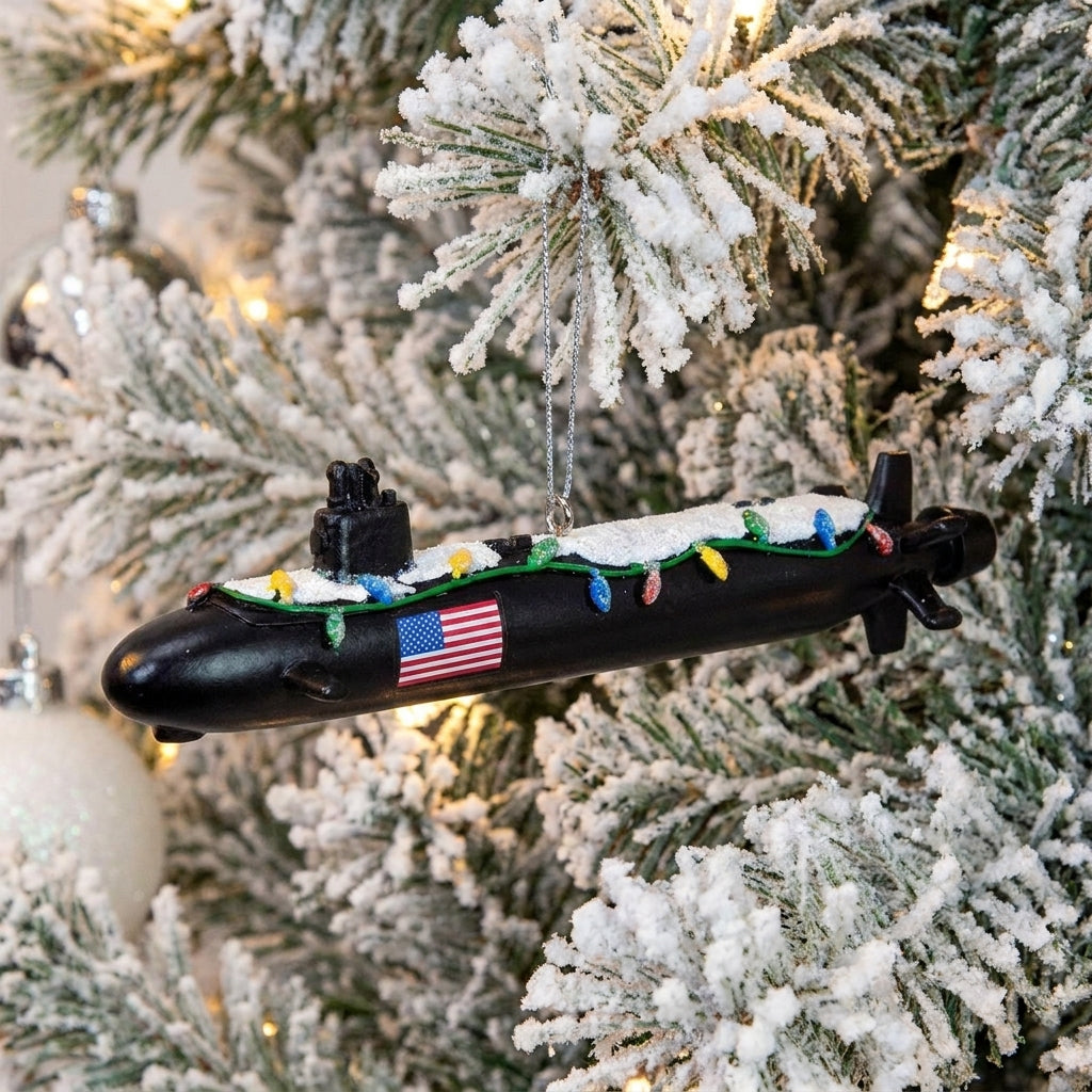 U.S. Navy Submarine Christmas Lights Ornament