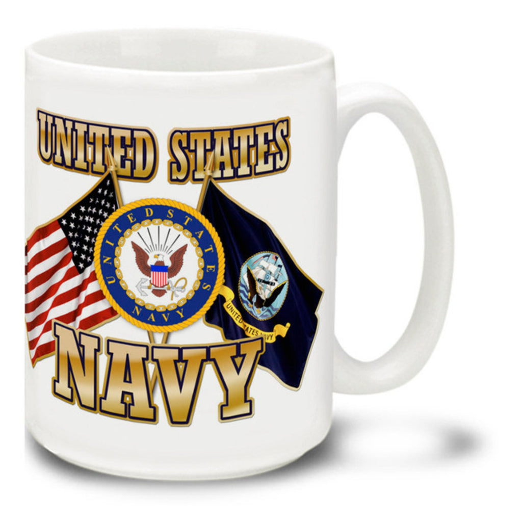 U.S. Naval Academy Store  12oz USNA Crest Wine Glass