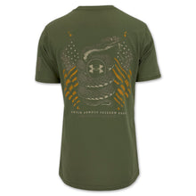 Load image into Gallery viewer, Under Armour Freedom Snake Flag T-Shirt (OD Green)