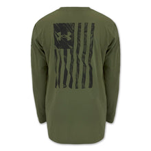 Load image into Gallery viewer, Under Armour Freedom Flag Long Sleeve T-Shirt (OD Green)